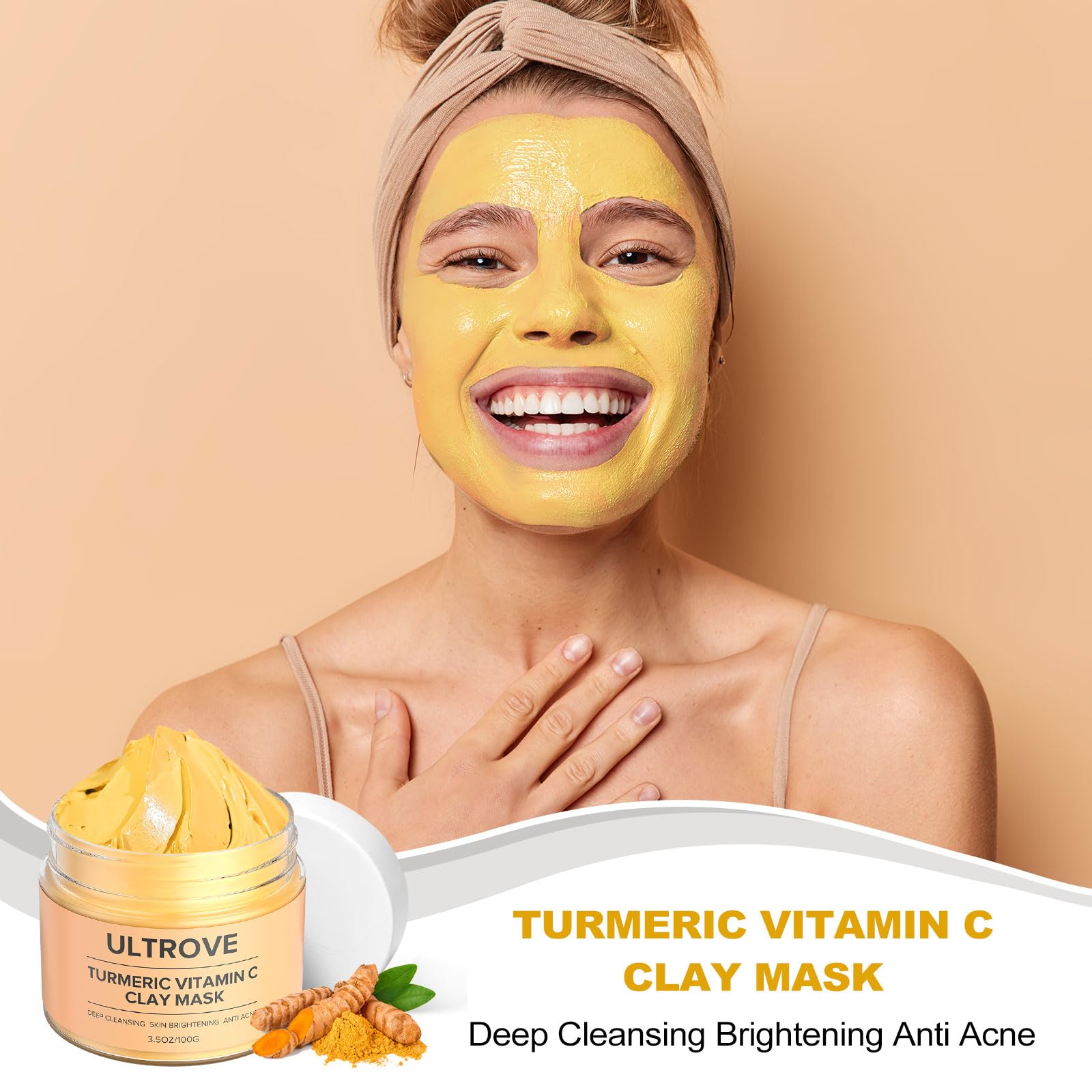 Ultrove 3-in-1 Clay Mask Set for Face, 33.33 g (Pack of 3) - Image 4