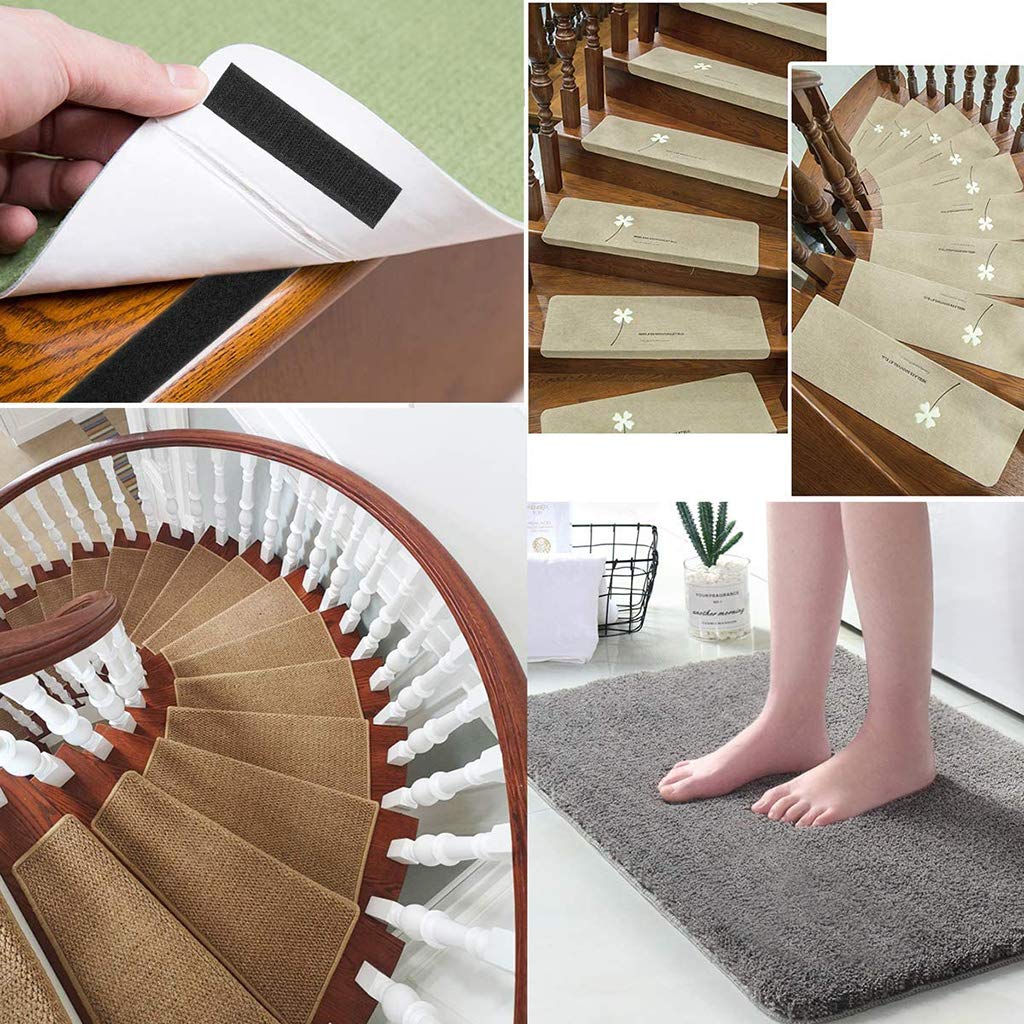 Auto Adhesivo Cinta Doble Cara 25m, Gancho y Cinta de Bucle Almohadilla Adhesiva Tira Adhesivo Fuerte, para Uso Interior Al Aire Libre. - Blanco 3cm Ancho