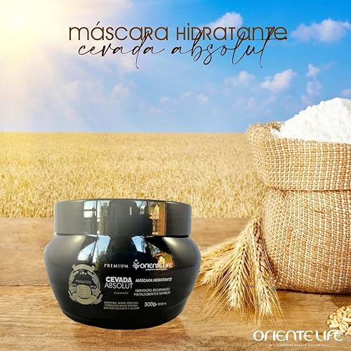 Mascarilla Hidratante para el Cabello Oriente Life Cevada Absolut, 10.14 oz - La mascarilla capilar Oriente Life Barley penetra en el cabello