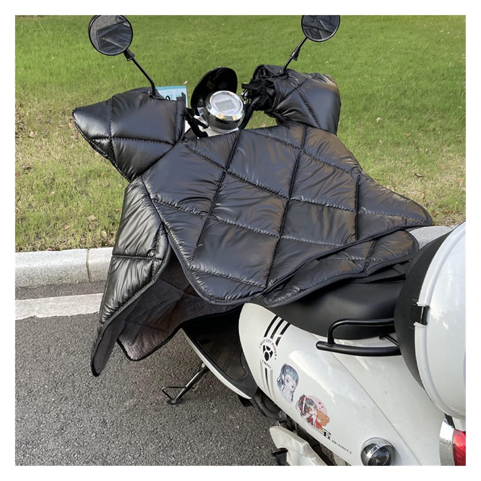 Générique Tablier Scooter, Couvre Jambe Scooter Wind Winter Batterie de Voitures Moto Hiver Universal Coupe-Vent est Chaud et Plus épaississement Velours(11)