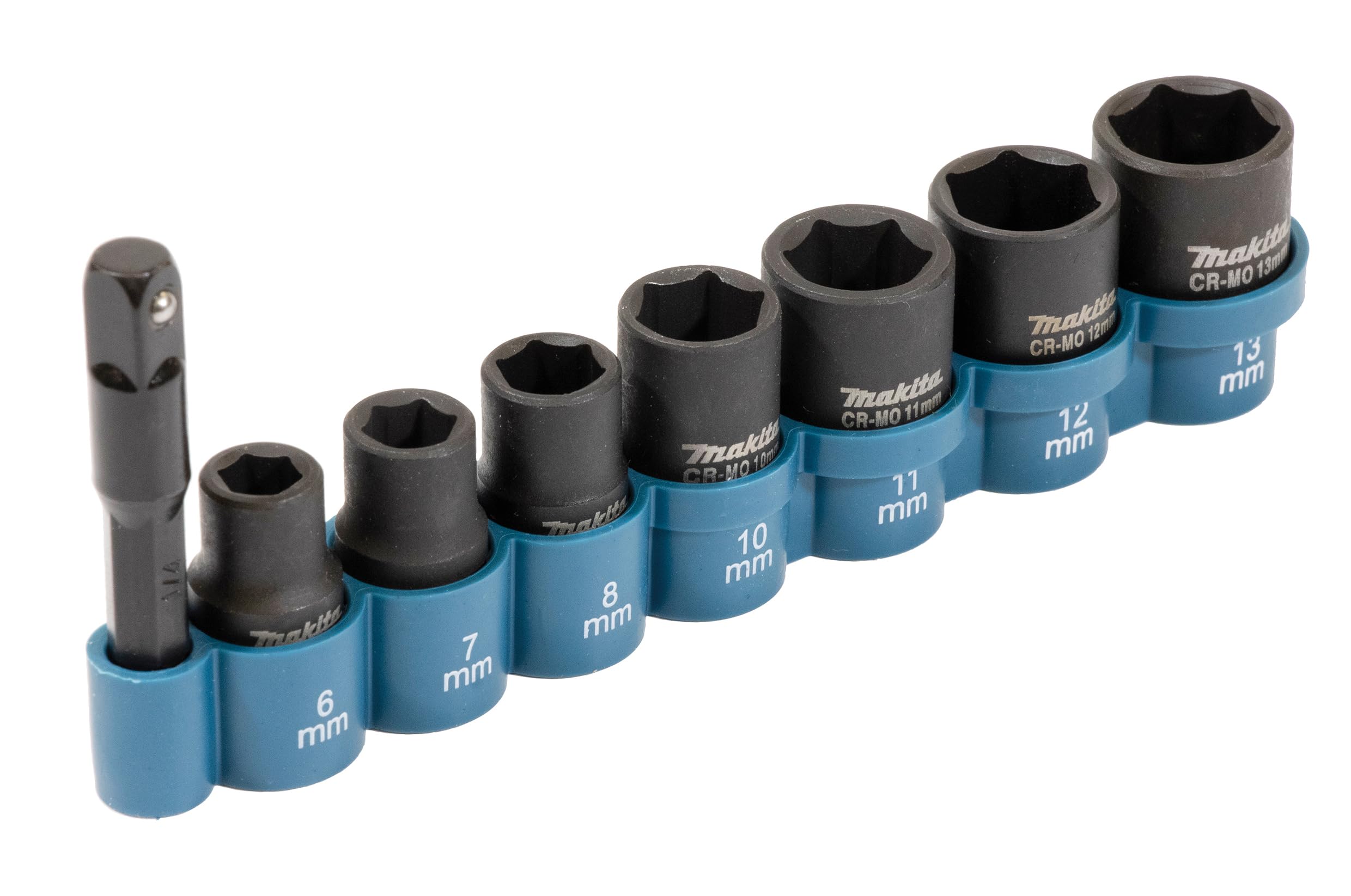 Makita Mehrfarbig E-12289 8 Piece Impact Socket Set ¼” Sq