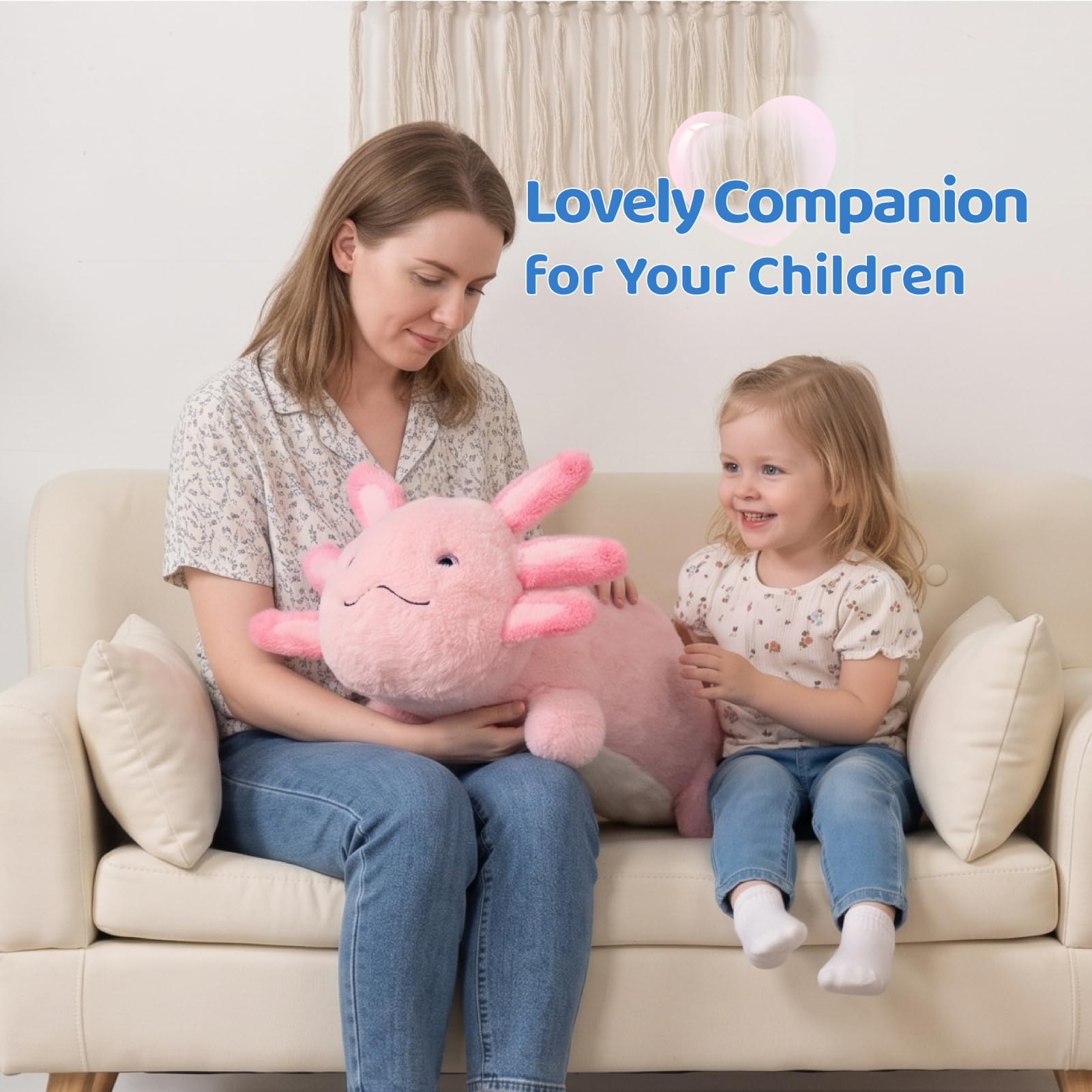 BEJOY Axolotl peluche grande peluche gigante peluche da coccolare