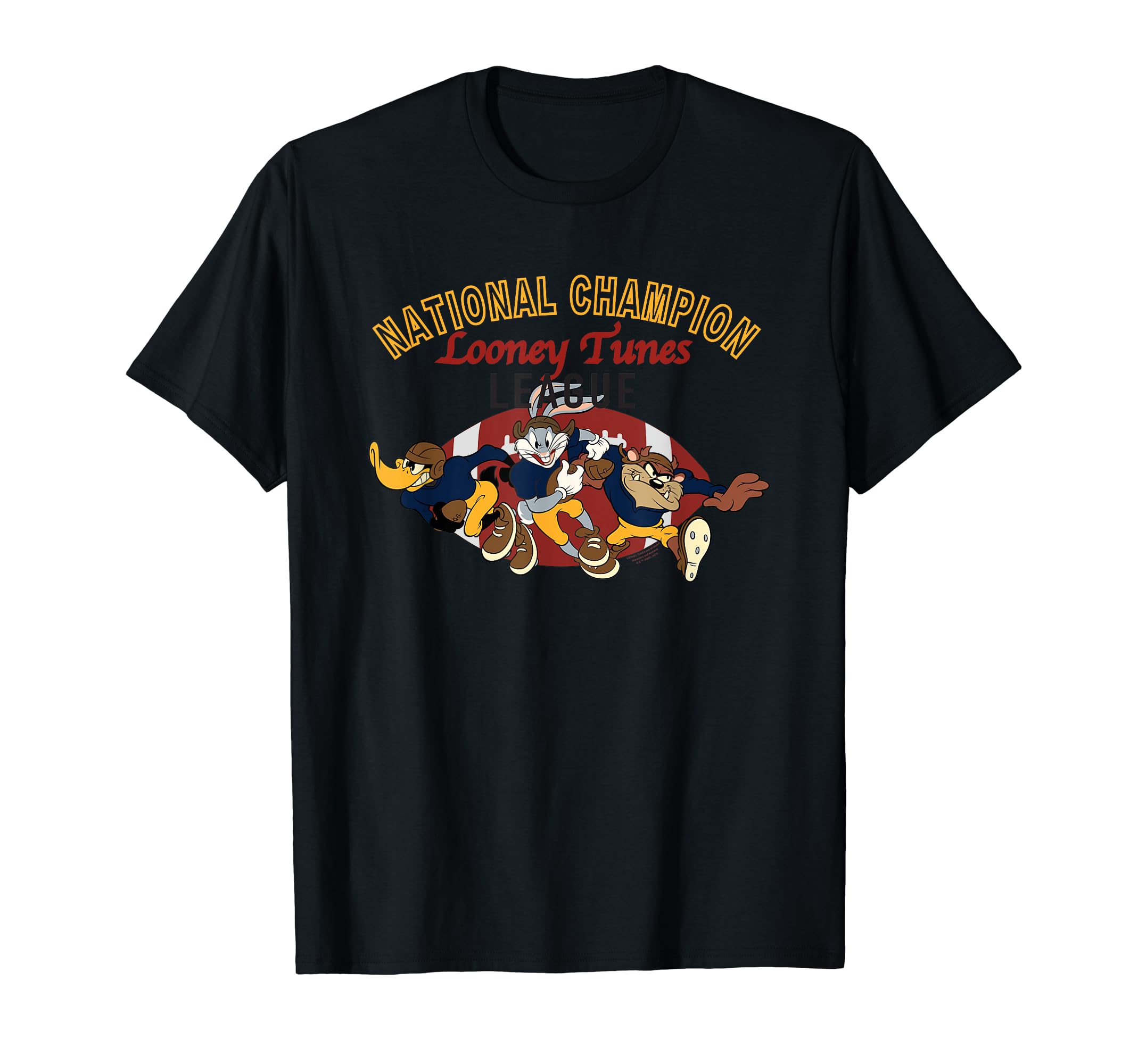 Looney Tunes American Football T-Shirt, Black