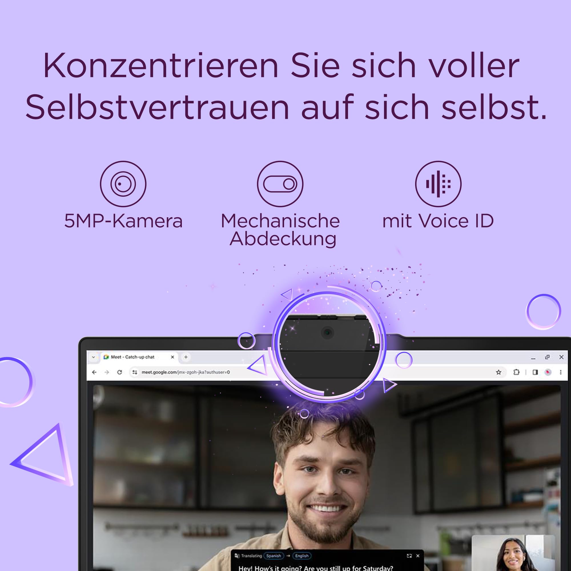 Lenovo Chrome Laptop | 14"WUXGA OLED Touch Display | MediaTek Kompanio Ultra 910 | 16GB RAM | 256GB SSD | ARM Immortalis G925 MC1 Grafik | ChromeOS | QWERTZ | Beleuchtet | Grau | 3 Monate Premium Care