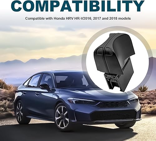 Miniatura 7 de 1 soporte para vasos compatible con Honda HRV HR-V 2018 2017 2016, repuesto para número de pieza 77230-T7W-A02ZA (negro)