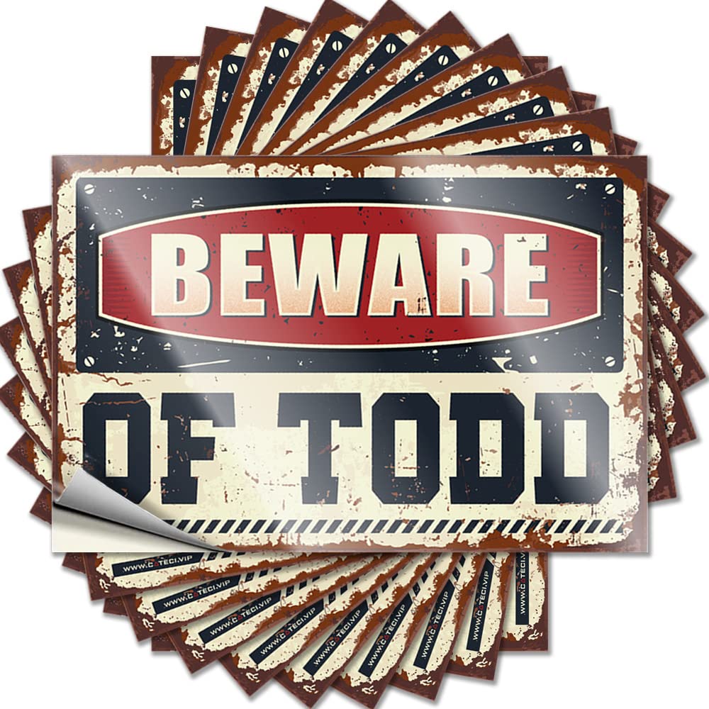 Fzfn Colour Decorations For Room Cover Quote | Beware Of Todd Plastic For Gamers Decor(8X12cm)