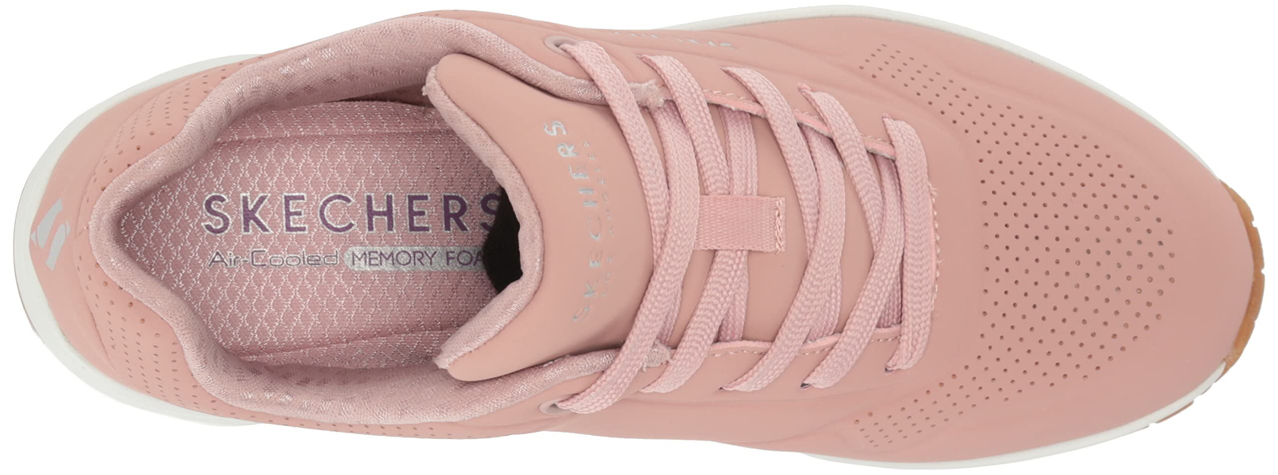 Skechers Damen Uno Stand On Air Trainers, Blush Durabuck/ Mesh, 36.5 EU – Ansicht 5