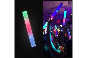 100 Light Up Foam Party Sticks for Weddings