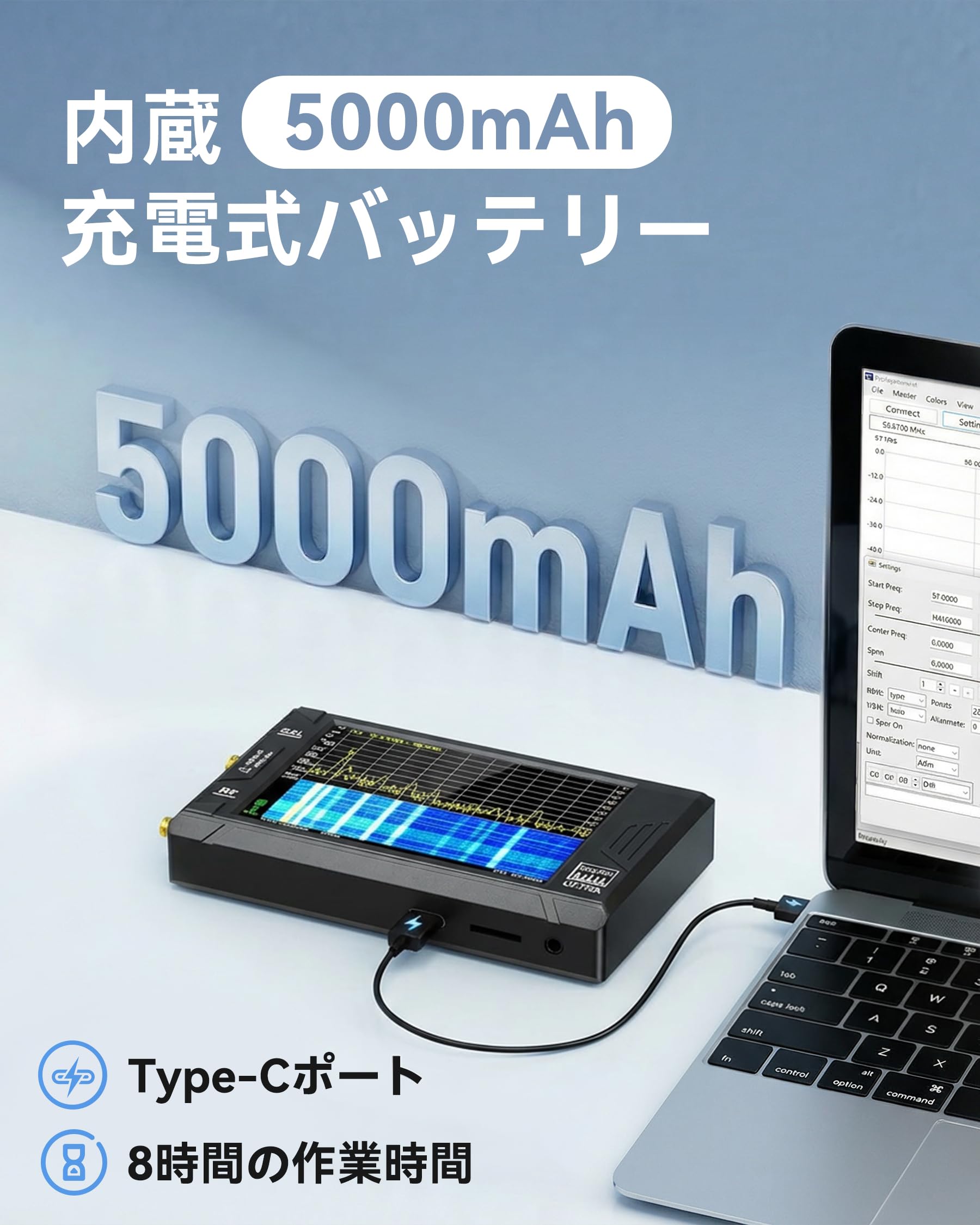 Amazon.co.jp: Hoshikou Denpa ハンドヘルドスペクトラムアナライザ