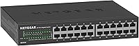 NETGEAR GS324 24-Port Gigabit Ethernet Unmanaged Switch - Plug-and-Play, Fanless, Rackmount for Home Office