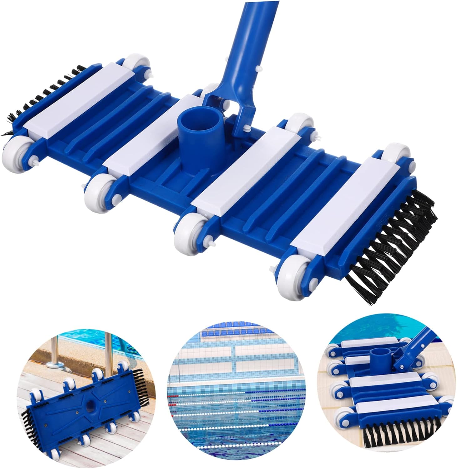 Flexible Pool Vacuum Head Brush for Above Ground Pools Spas Easy to Clean Spa Vacuum Attachment