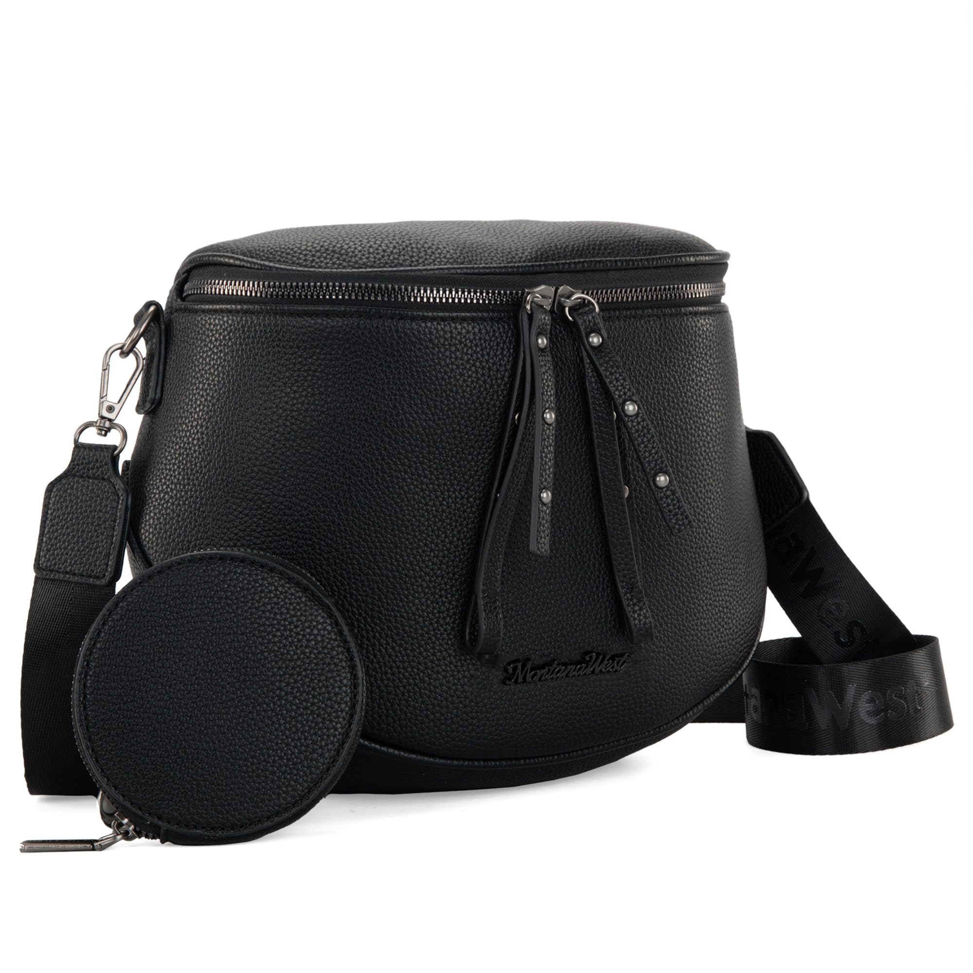 Montana West Large Crossbody Bags for Women Bum Bag Sling Purse with Adjustable Strap