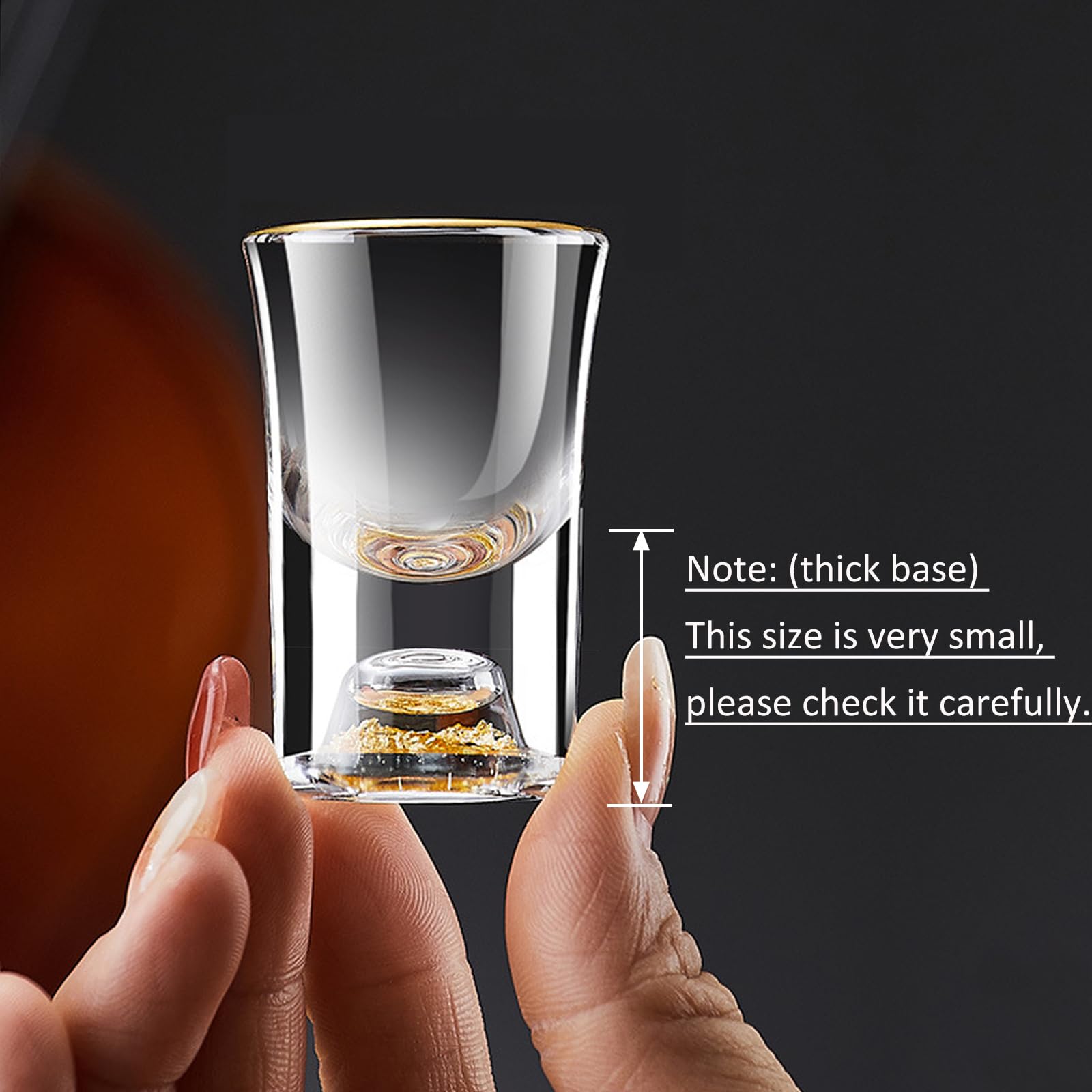 Amazon.com | BPFY 20ml (0.67 oz) Shot Glasses Set of 6, Crystal