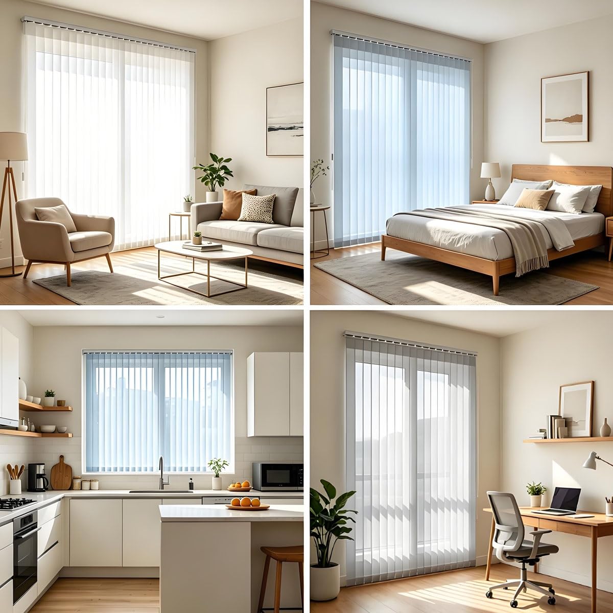 Veneziane da per Interno Tende Verticali, Tenda Verticale A Lamelle, Tende A Doghe Oscurante, Isolamento Termico per Ufficio Domestico Bianco Blu Beige Grigio 60-300cm(Dark blue,120W x 200H cm)