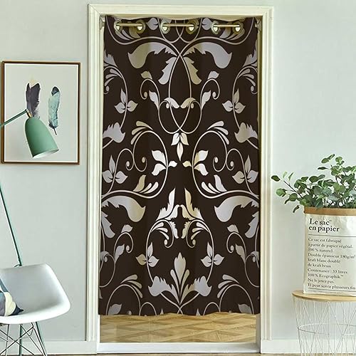 Miniatura 6 de Cortinas de un solo panel, cortinas abstractas de acuarela azul para armarios sin puertas, cortinas para cuartos separados (ancho), 47 x 59 pulgadas