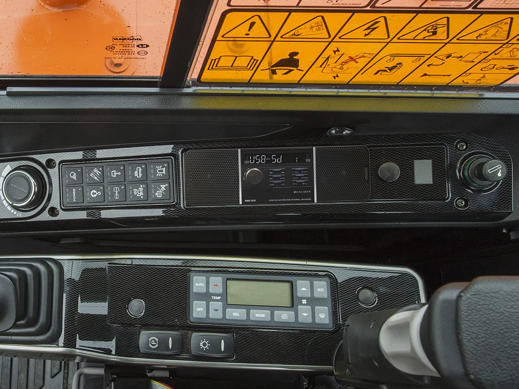 Caliber Autoradio - Auto Radio mit eingebauten Lautsprechern - FM - SD - USB - AUX-in - LCD-Anzeige - 2X 25W - Schwarz - 1 Din