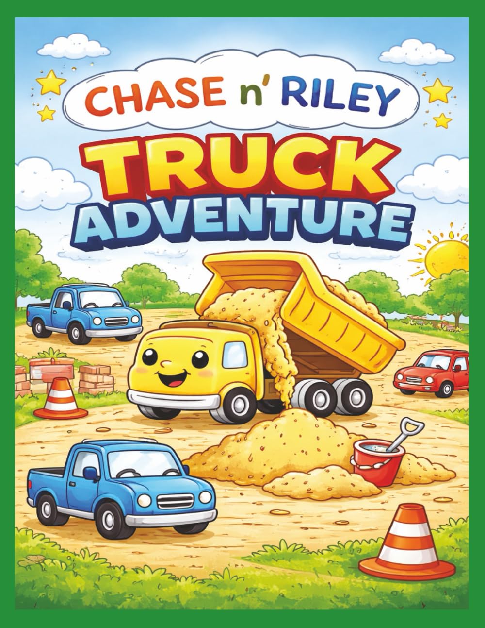 Chase n’ Riley: Truck Adventure: A Gentle First Coloring Book About Dump Trucks, Helping, and Little Adventures (Chase n' Riley Adventures)