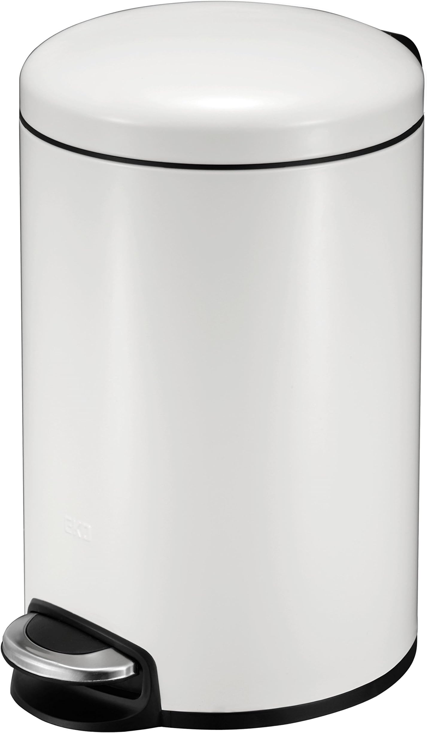 EKO Utility Serene Pedal Bin, 5 Litre, White