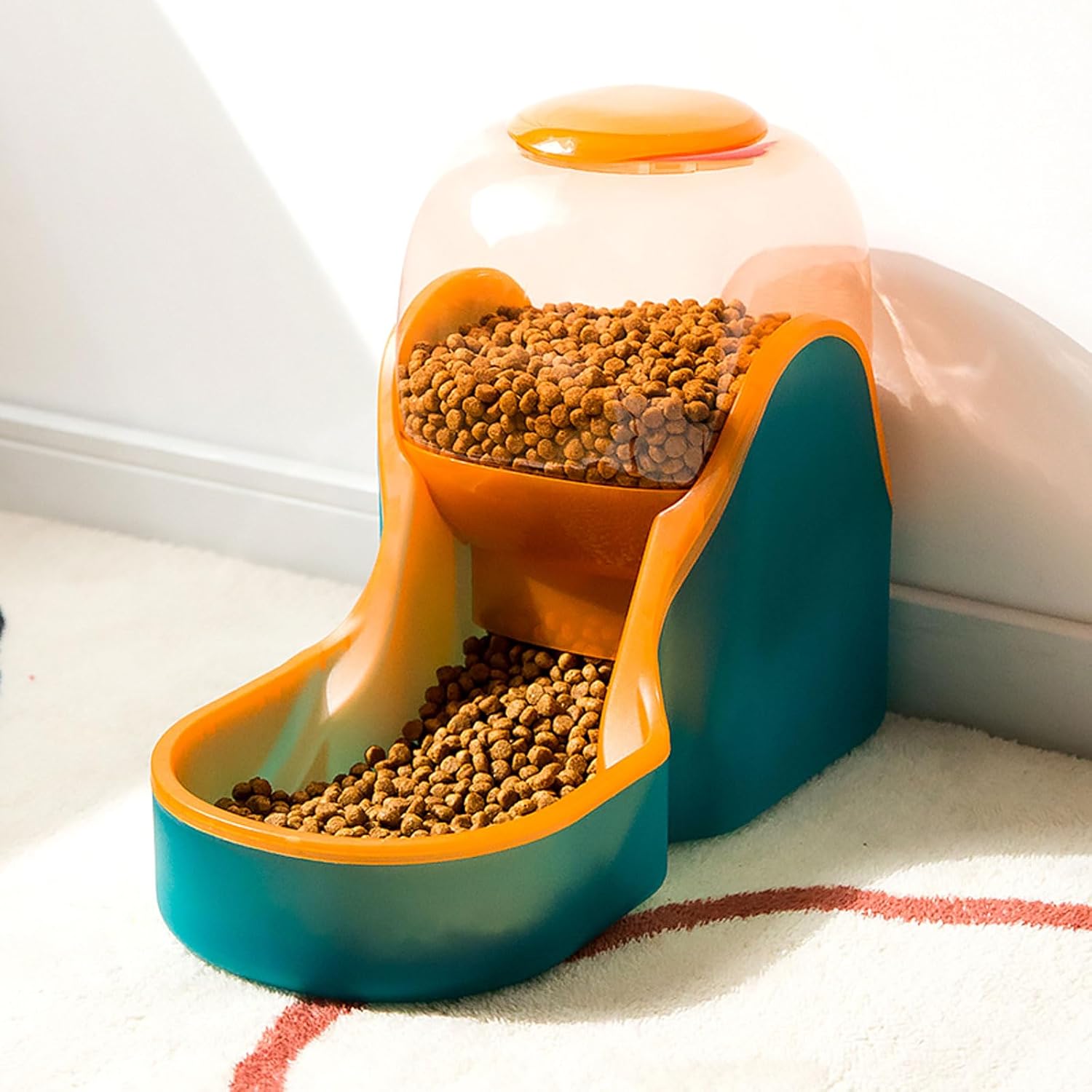 WEAREZ Pets Feeder and Waterer Set,Automatic Cat Feeder,2