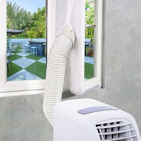Extsud Weisse Fensterabdichtung Fur Mobile Klimaanlage Klimagerate Abluft Und Waschetrockner Airlock Zum Anbringen An Fenster Dachfenster Flugelfenster 4 Meter Amazon De Baumarkt