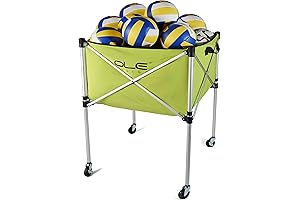 Ball Cart with Wheels, Perfect for Volleyball Storage and Transportation