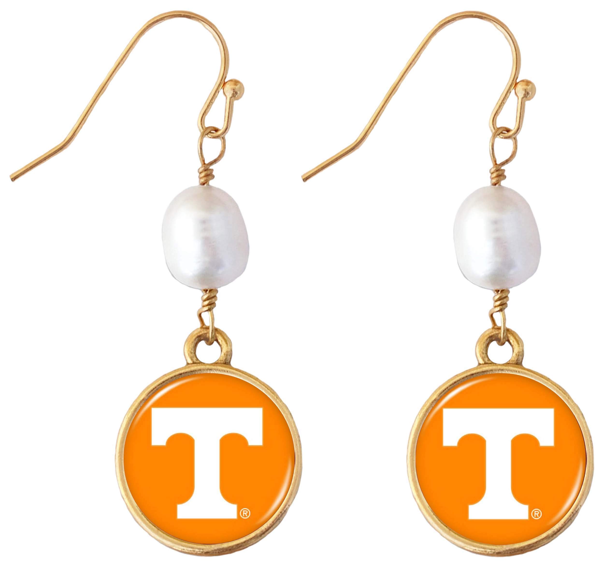 Tennessee Diana Gold and Pearl Dangle Earrings Jewelry Gift UT
