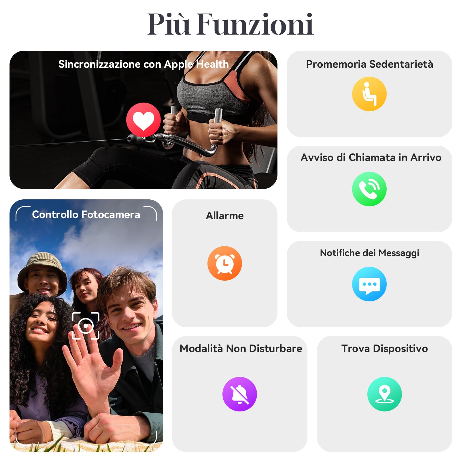 Fitness Tracker Smartwatch alla Moda senza Display per Uomo Donna | 24/7 Attività Sonno con Frequenza Cardiaca Ossigeno nel Sangue HRV, 20 Giorni, 170+ Modalità Sportive, nessun ABO Richiesto