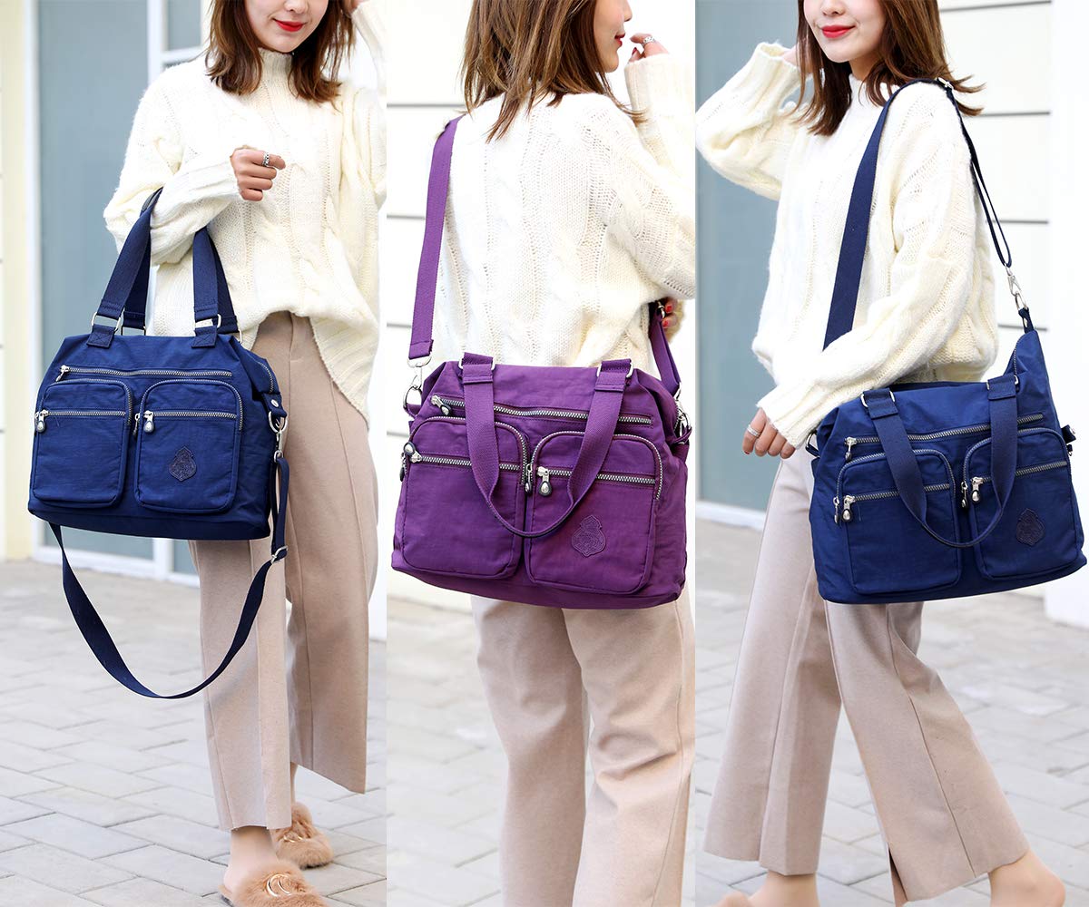 Casual Borsa a mano da Donna con Tracolla Borse a Spalla Messenger per le Signore Grigio