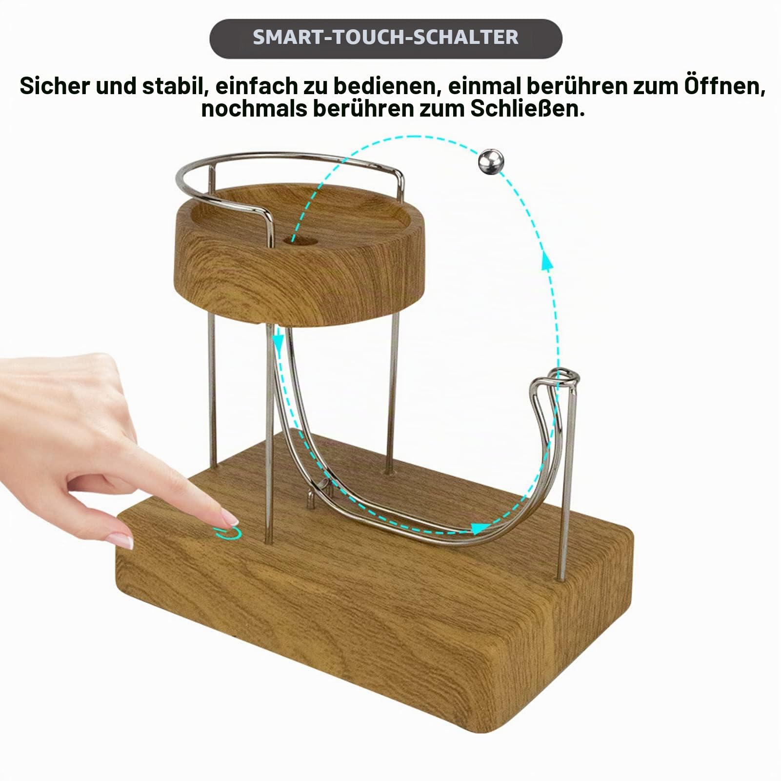 Perpetuum Mobile, Tischornament Perpetuum Schreibtisch, Geräuscharmes Stressabbau-Schreibtisch, Perpetual Motion Simulator Stressabbau für das Home Office