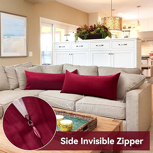 Vista 430 de Thmyo Paquete de 2 fundas de almohada cuadradas decorativas de algodón, fundas de almohada de sublimación en blanco, fundas de cojín blancas