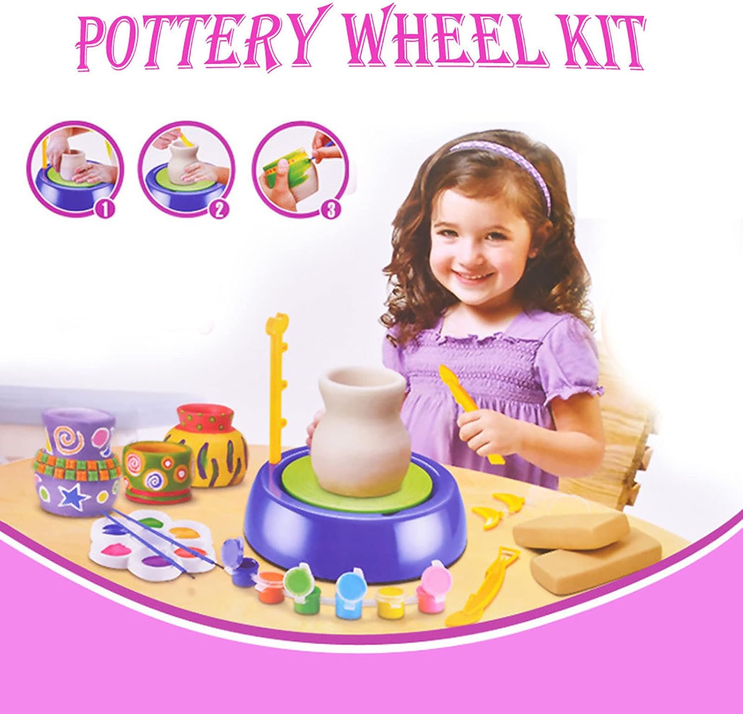 Beginners Pottery Wheel Kit Spin and Sculpt Pottery Wheel
