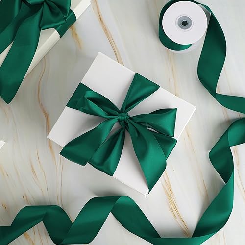 Vista 326 de MEEDEE Orange Satin Ribbon - 1.5 inch Double Faced Satin Ribbon, 50 Yards - Neon Tangerine - For Christmas, Thanksgiving, Halloween, Weddings