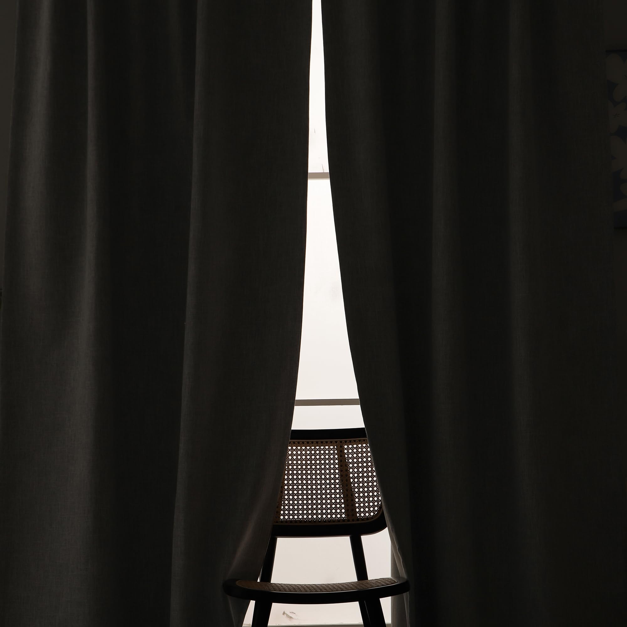 Tende Oscuranti INLINAS In Lino - 100% Blocco Luce, 30x200 Cm, Marrone
