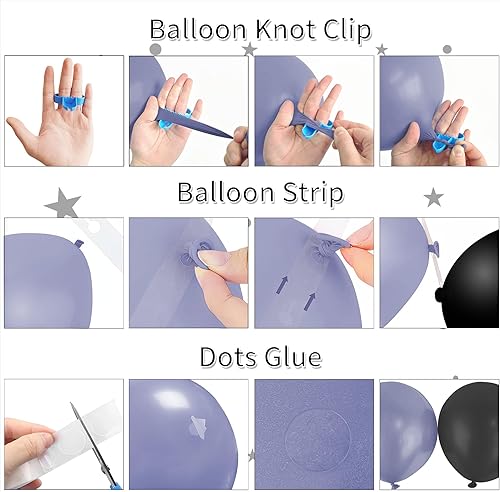 Miniatura 6 de HYC112 - Decoraciones de fiesta de superhéroes de murciélagos - Kit de arco de guirnalda de globos de fiesta de cumpleaños de murciélagos, arco