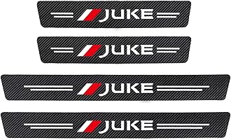 EAGLEG 4pcs Carbon Fiber Car Door Sill Protector for Nis-san Qashqai Juke Note TEANA TIIDA MAXIMA SYLPHY, 4D Sill Scuff Plate Sticker Auto Welcome Pedal Threshold Decorative Accessories, Juke