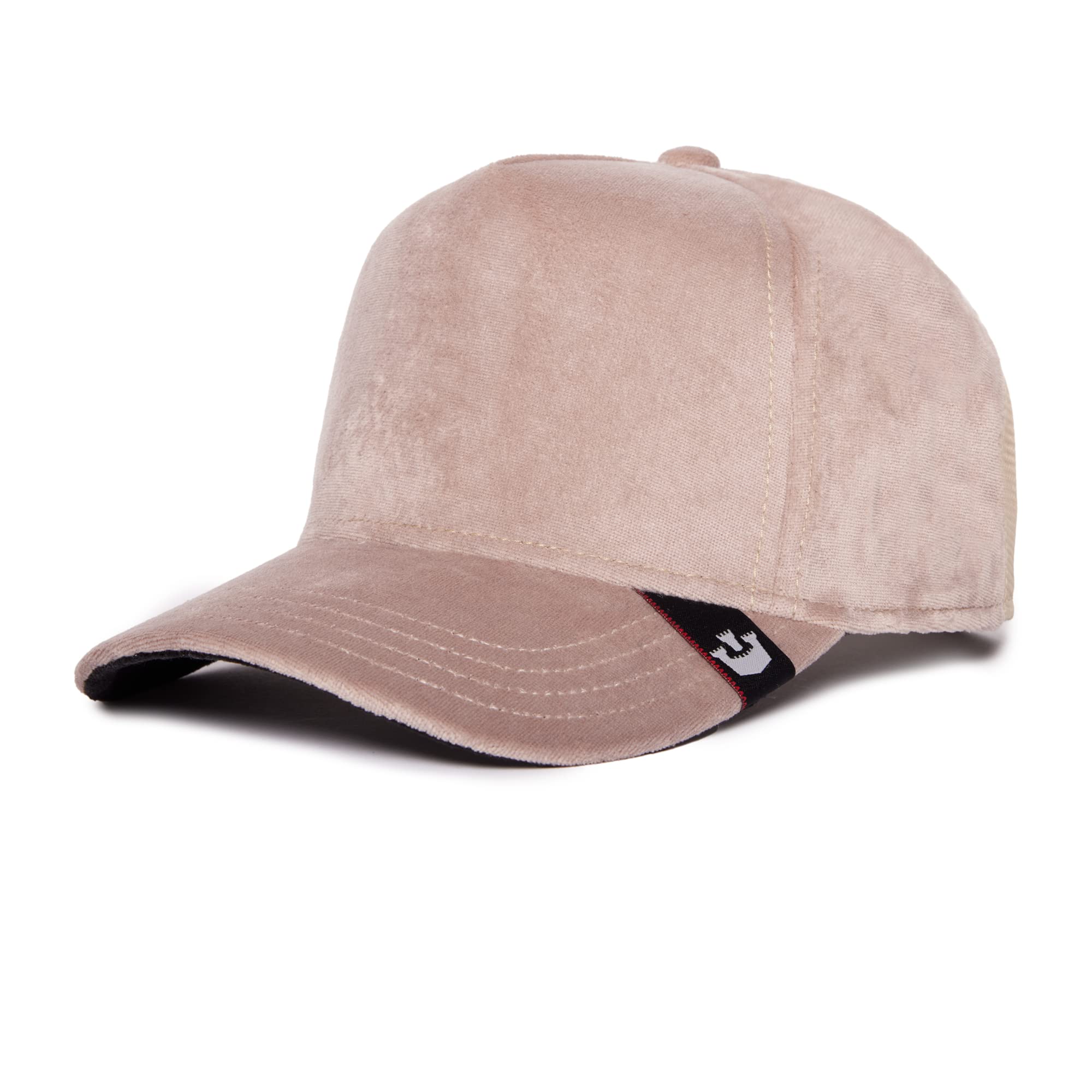 Goorin Bros. The Farm Nudes Collection Blank Adjustable Trucker Hat, Velour (Taupe), One Size