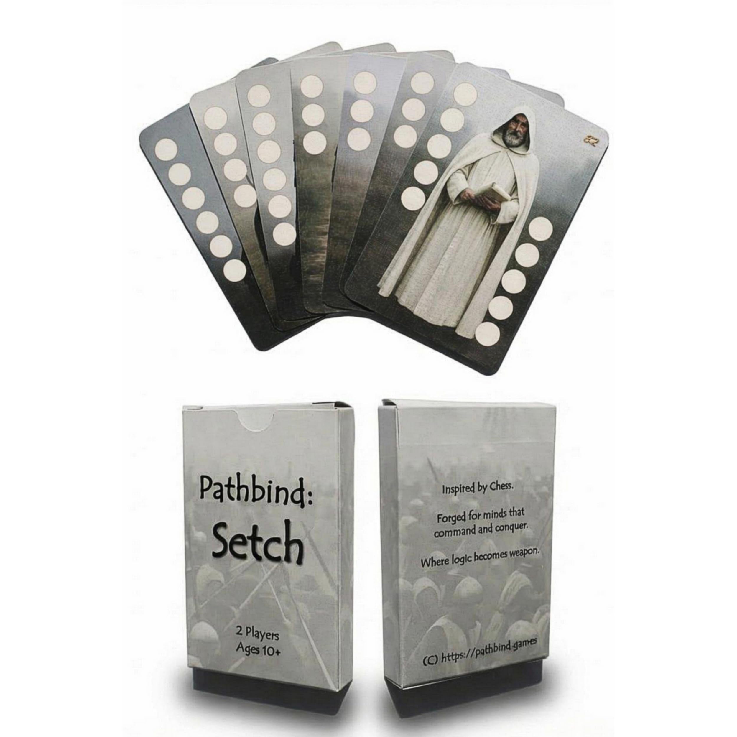 Pathbind: Setch (Army Creator Edition) - Strategy Card Game Inspired by Chess, Black, 6 cm x 9 cm - Image 4
