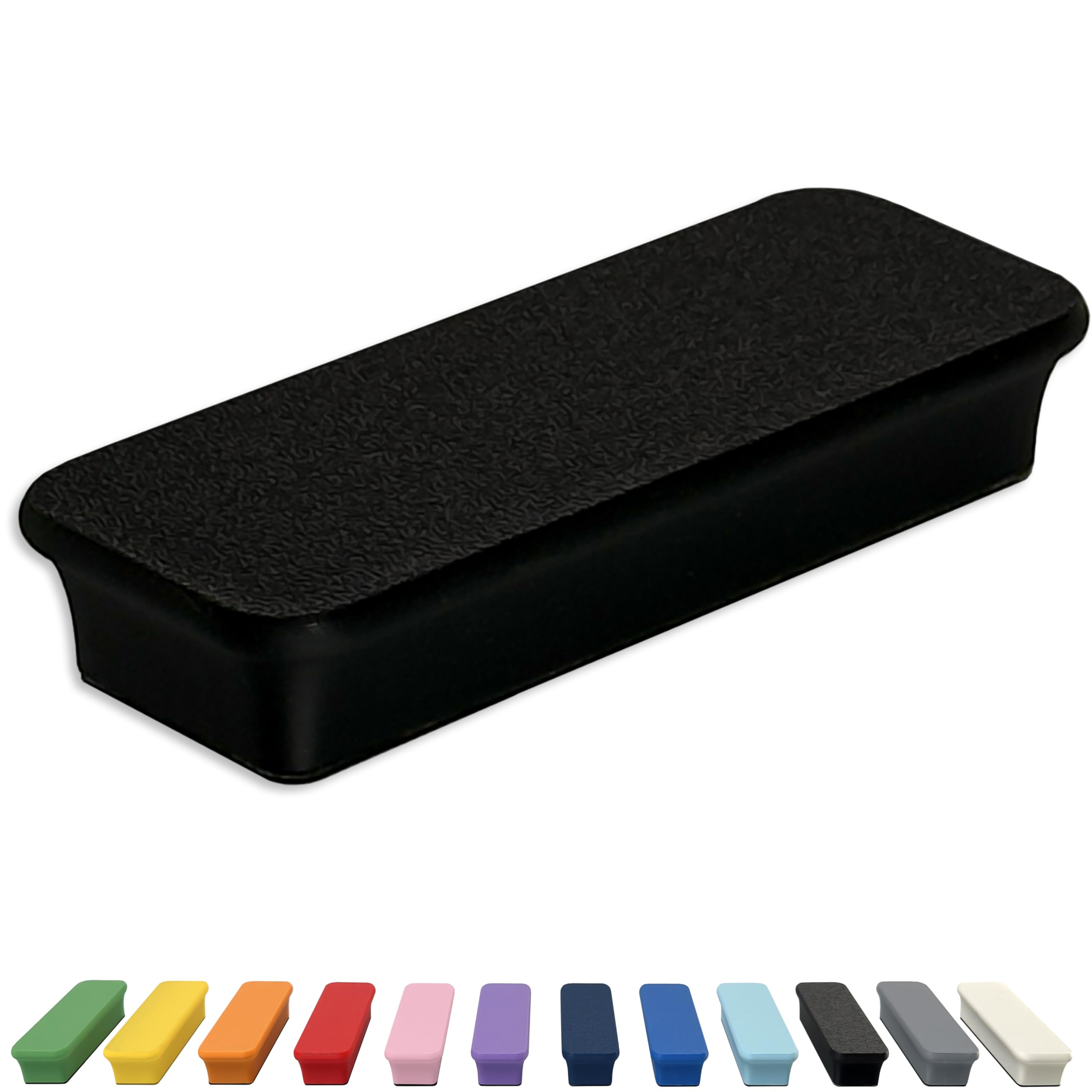 Glassboard Studio Mega Magnets - Neodymium - Heavy Duty, Colorful, Ergonomic, Ideal for Crafting, Quilting, and as Magnetic Knife Holders (1, Jet Black Bar) โ image 1