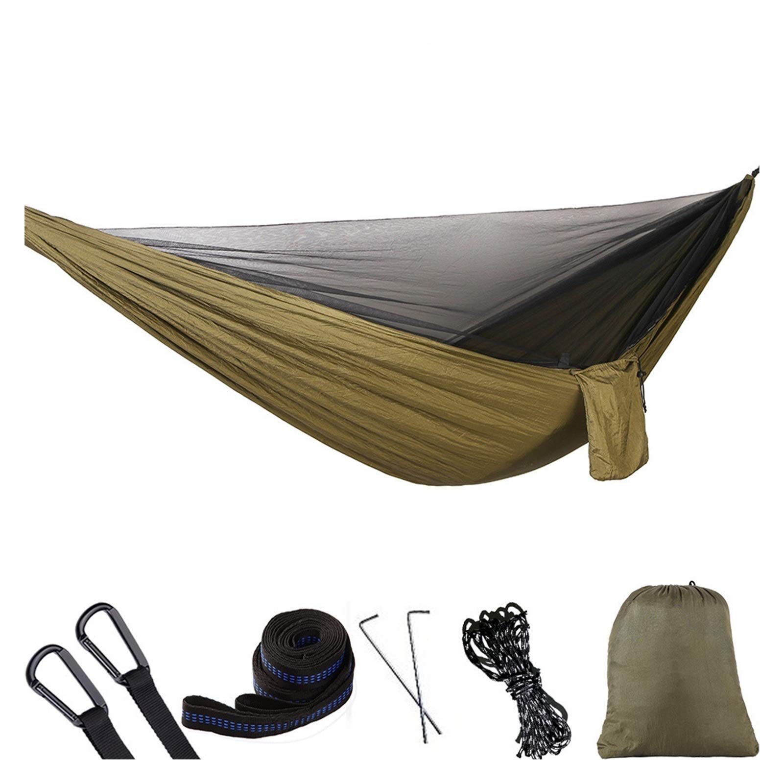 Tienda de Hamaca Cama Colgante automática al Aire Libre Soltero y Doble paracaídas Colgando Cama con Redes hamacas Colgantes 228