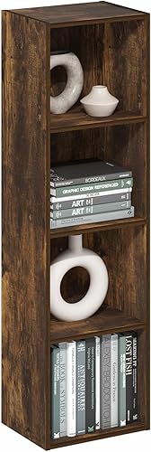 Miniatura 418 de Furinno - Estantería de cubos de 2 niveles serie Luder para libros y almacenamiento, color roble francés Roble francés,Pino