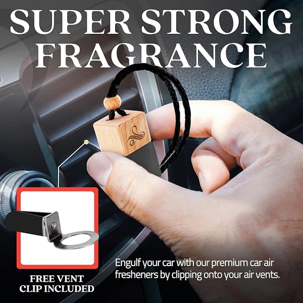 Greed Car Air Freshener for Men | Aventos Perfume Inspired Car Fragrances | Strong Car Freshener with Car Odour Eliminator Technology | Long Lasting Car Scents by Perfa - 3