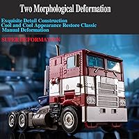 Vista 5 de Juguete robot deformante – Emocionantes juguetes de robot de auto deformados, juguetes robots perfectos para niños, figura de acción de coche rojo