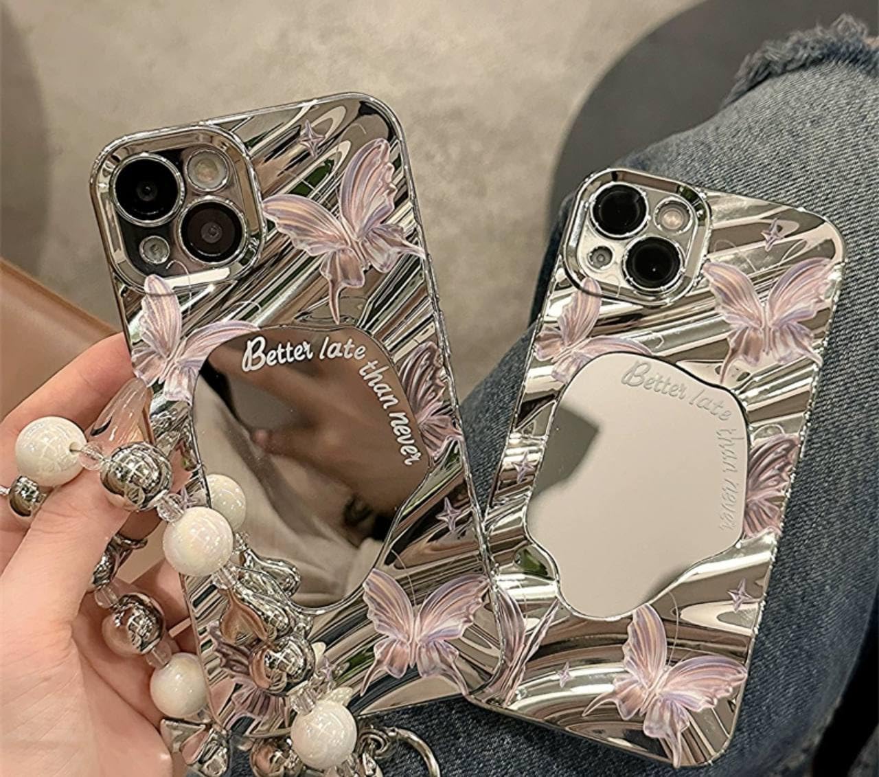 SilverGleam Mirror Phone Case