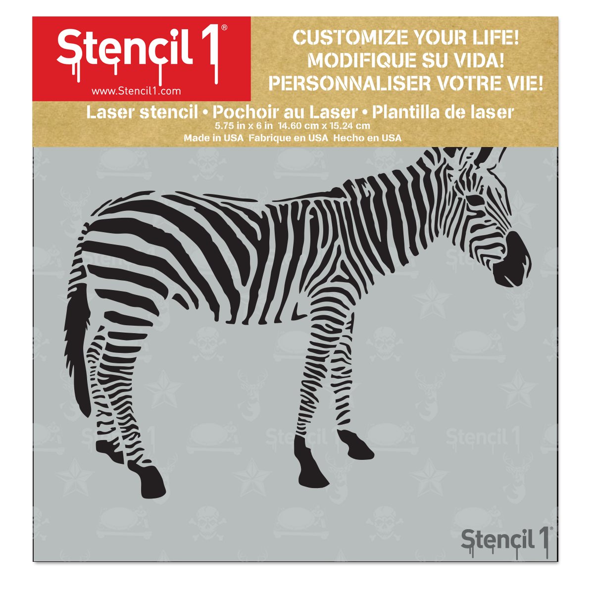 Zebra Stencil Set 2 Very Large Stencils 15 X