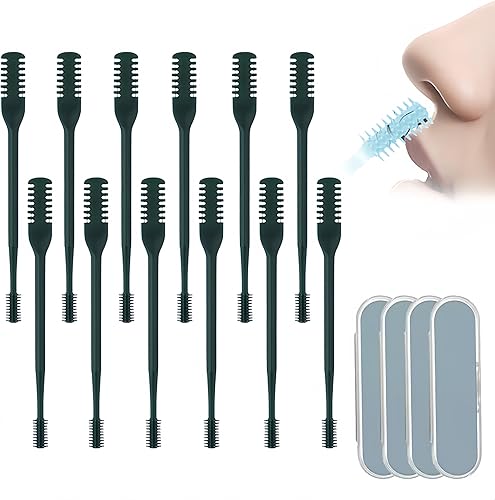 Miniatura 13 de Cortador nasal de pelo nasal giratorio de 360°, cuchillo de doble cara para nariz, cortador manual de vello de nariz, cuchillo portátil para mujeres