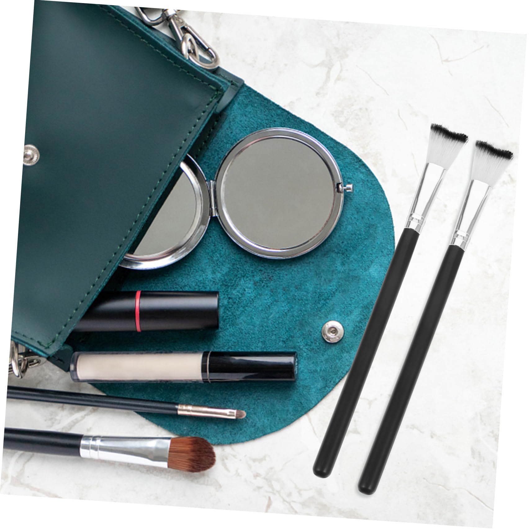 MAGICLULU Set Di 5 Pennelli Per Il Trucco Per Il Contorno Del Naso Per Illuminare Per Donne Strumenti Per Il Trucco Multifunzionali Setole Morbide 3 Pezzi*5