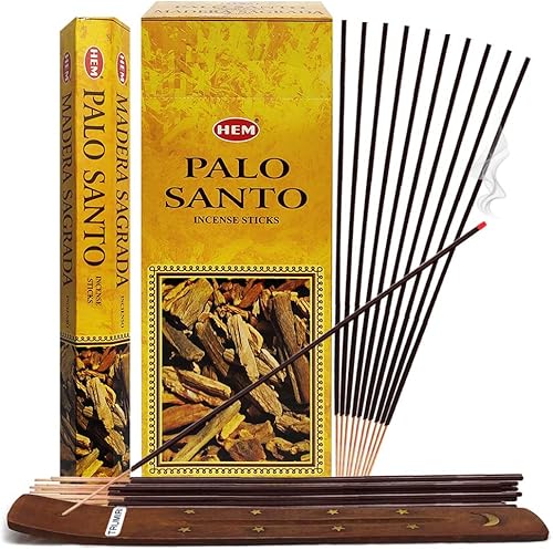 Palitos de incienso Palo Santo y soporte para varillas de incienso, paquete Insence Insense Hem Varillas de incienso