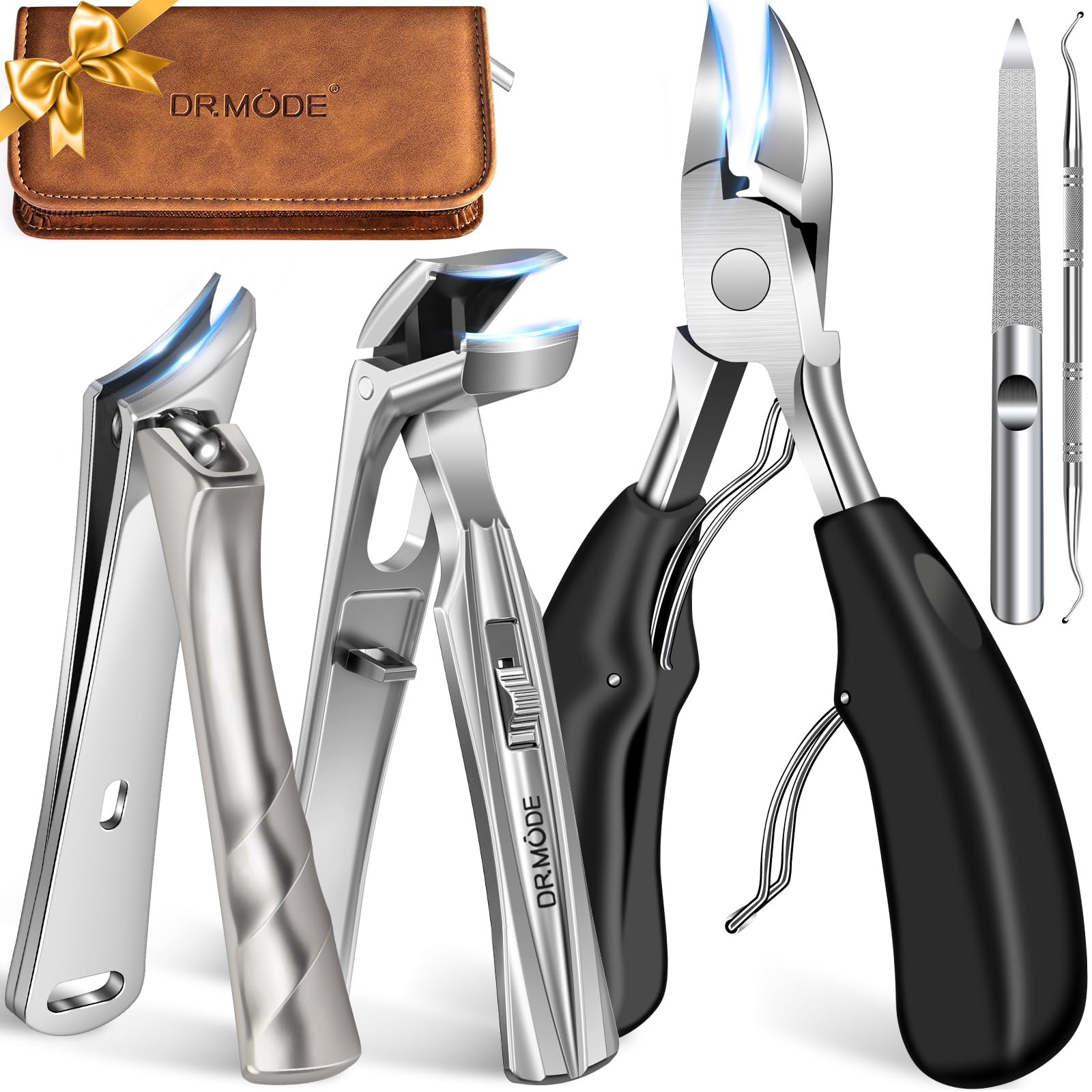 Toe Nail Clippers for Thick Nails for Seniors with Upgraded Angled Head
