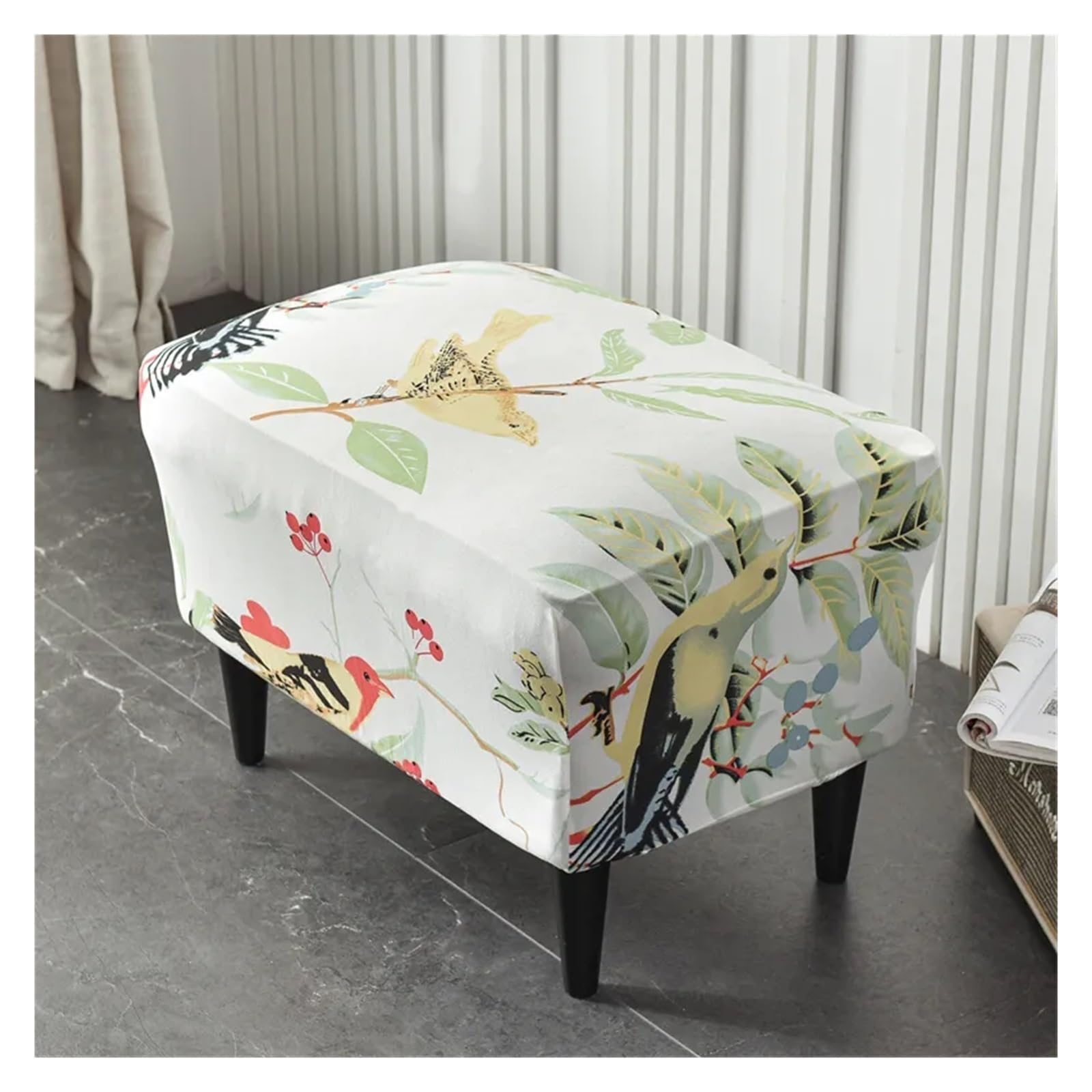 Housse de fauteuil extensible amovible contre l'usure d'accoudoir de canapé et repose-pieds B21
