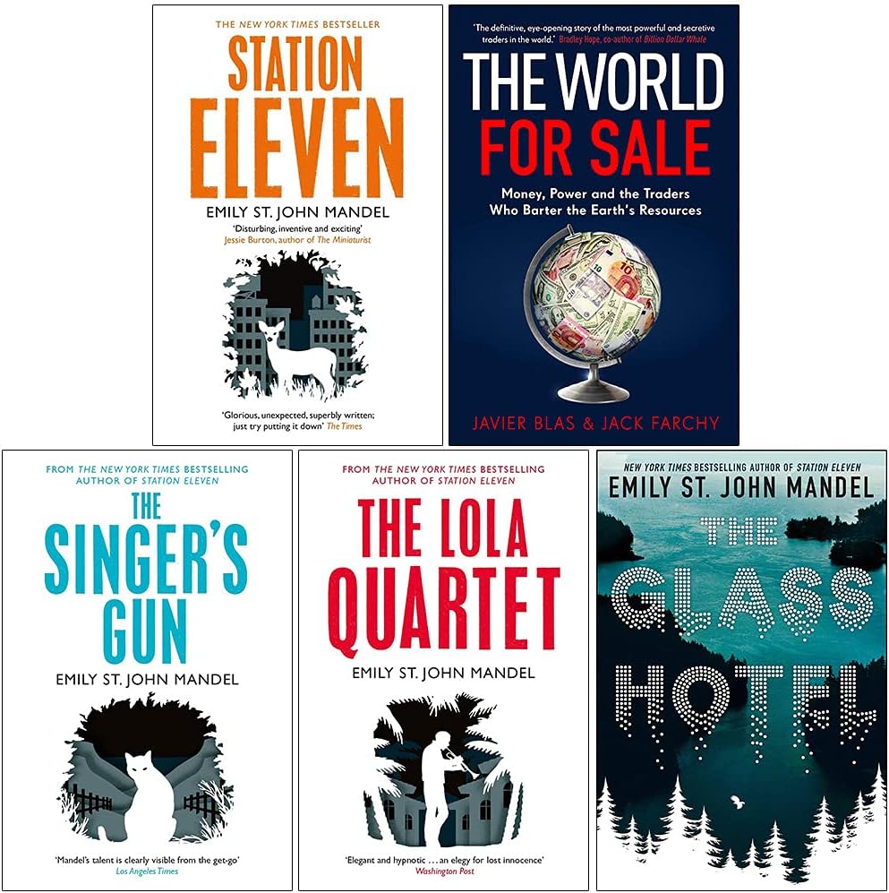 Emily St John Mandel Collection 5 Books Set (Station Eleven, Last Night in Montreal, The Singer's Gun, The Lola Quartet, The Glass Hotel)